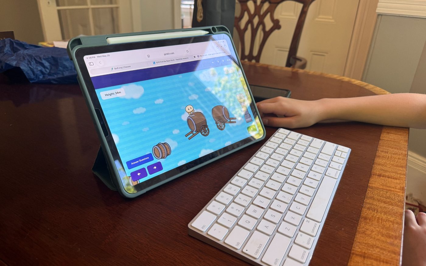 Interactive game-based learning on an iPad