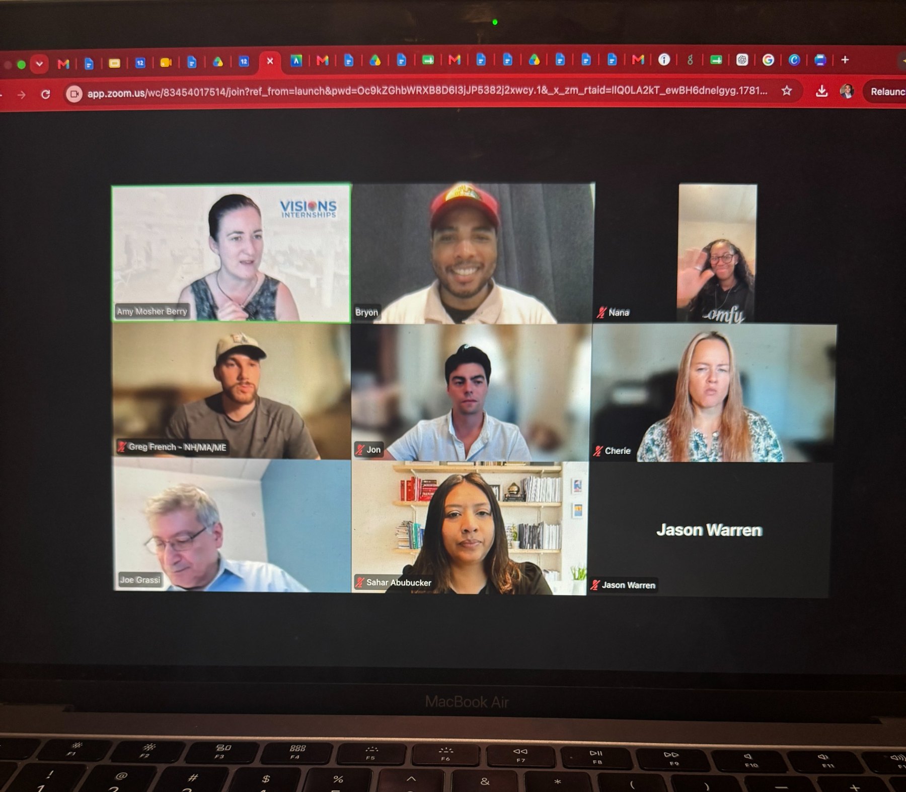 Zoom meeting screenshot with Bryon and collaborators